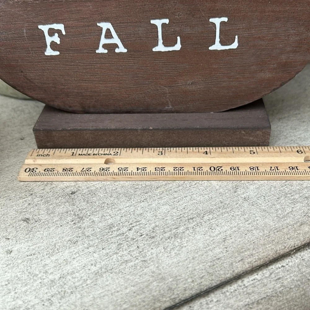 Rustic Farmhouse Fall Wood Pumpkin Tabletop Decor